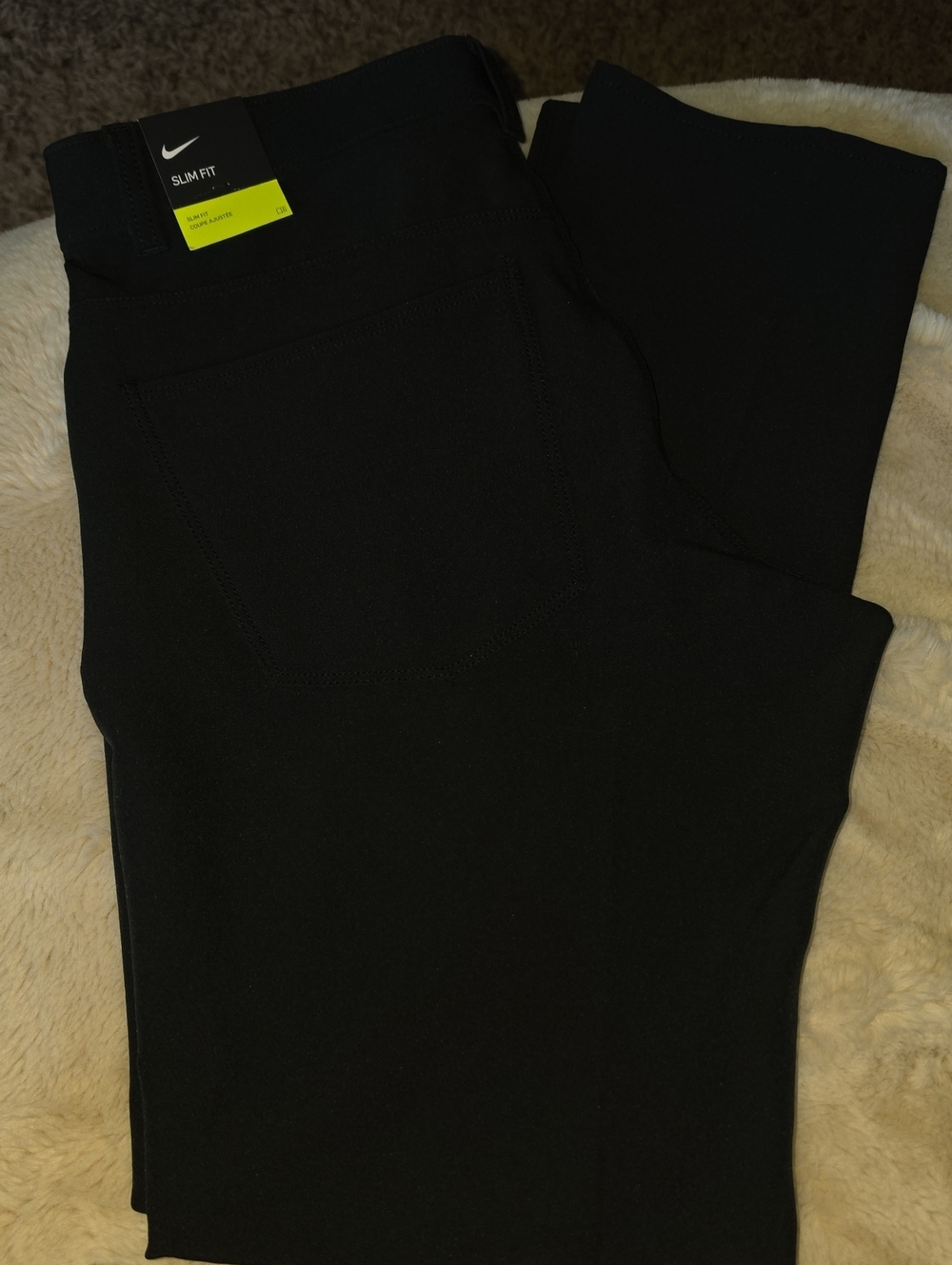Nike Men’s Slim Fit Black Golf Chinos With Pocket Gor Ball Med 30x32